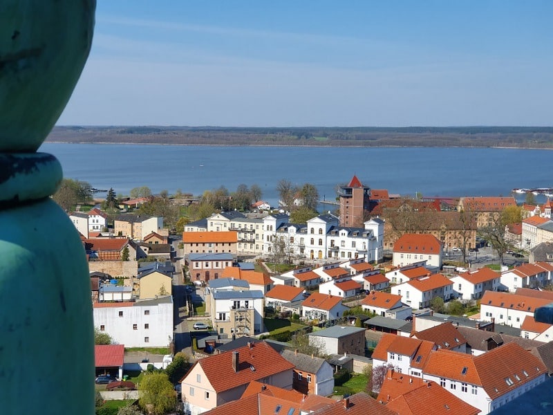 Blick vom Kirchturm auf Neustrelitz