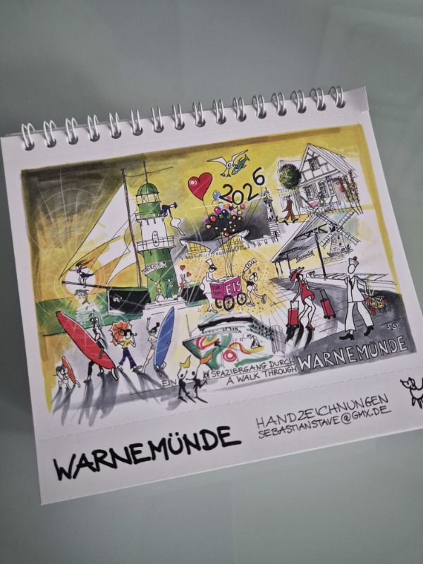Postkarten-Kalender Warnemünde