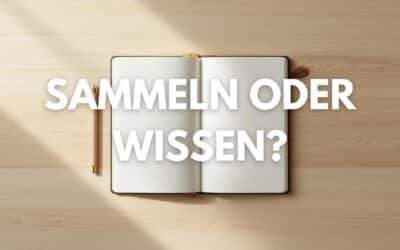 Warum ich aufgehört habe, alles zu speichern und was ich stattdessen mache