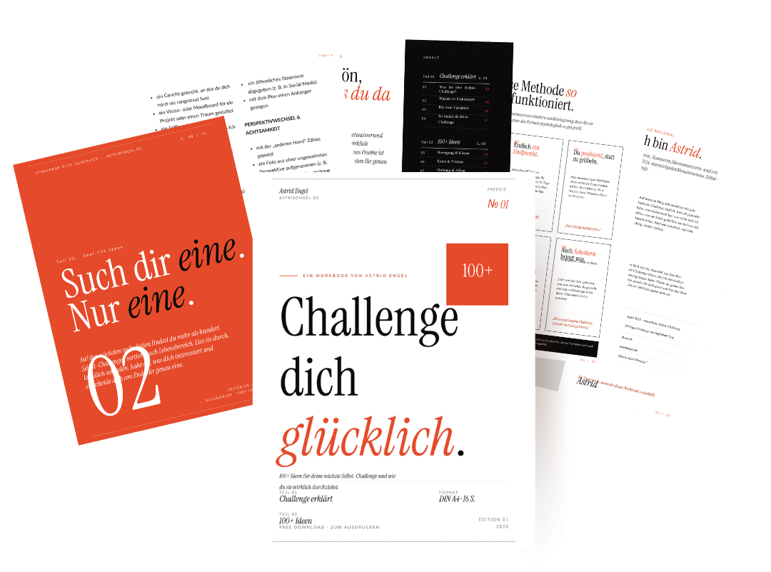 Challenge dich glücklich