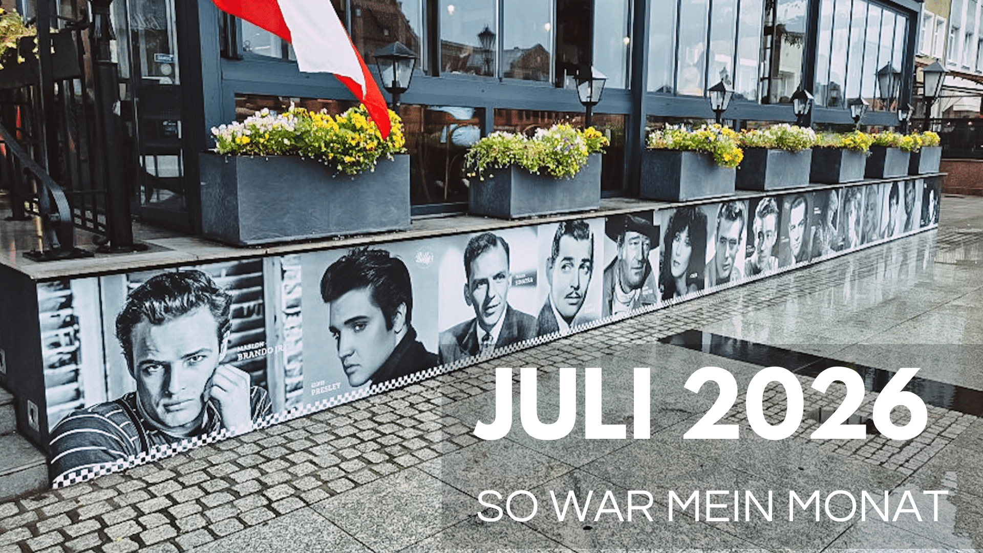 Danzig Promenade Fassade mit Stars
